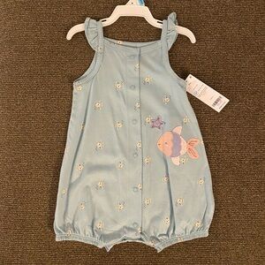 Fish Print Baby Romper